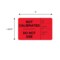 Nevs NOT CALIBRATED DO NOT USE Rec/Condit/Inspect INIT 2"x3" Red w/ blk L-2550 - alternate 2
